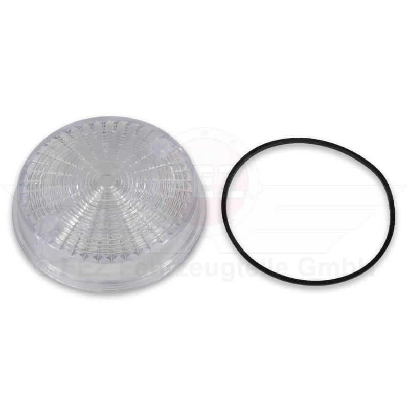 Blinkerkappe / Lichtaustritt (einzeln) Ø80mm weiß hinten (8580.23-002/1) mit Gummidichtring (E-Prüfzeichen) MZ ETS, TS, ETZ, S50, S51, S70, SR50, SR80