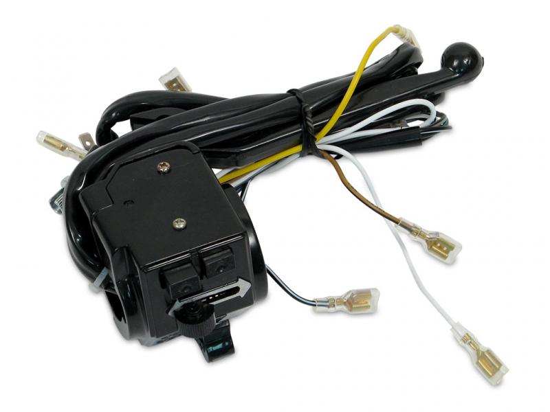 Schalterkombination mit Kabel, vorderer Gehäusehälfte und Kupplungshebel passend für S51, S51 Enduro, S70, S53, S83